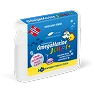 Natural Pharmaceuticals OmegaMarine Junior+™ Opakowanie suplementu diety OmegaMarine Junior+™ o owocowym smaku, zawierającego 60 żelek dla dzieci wspierających mózg, kości i odporność.